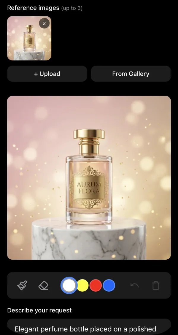 Kartinium app — Image generation in progress