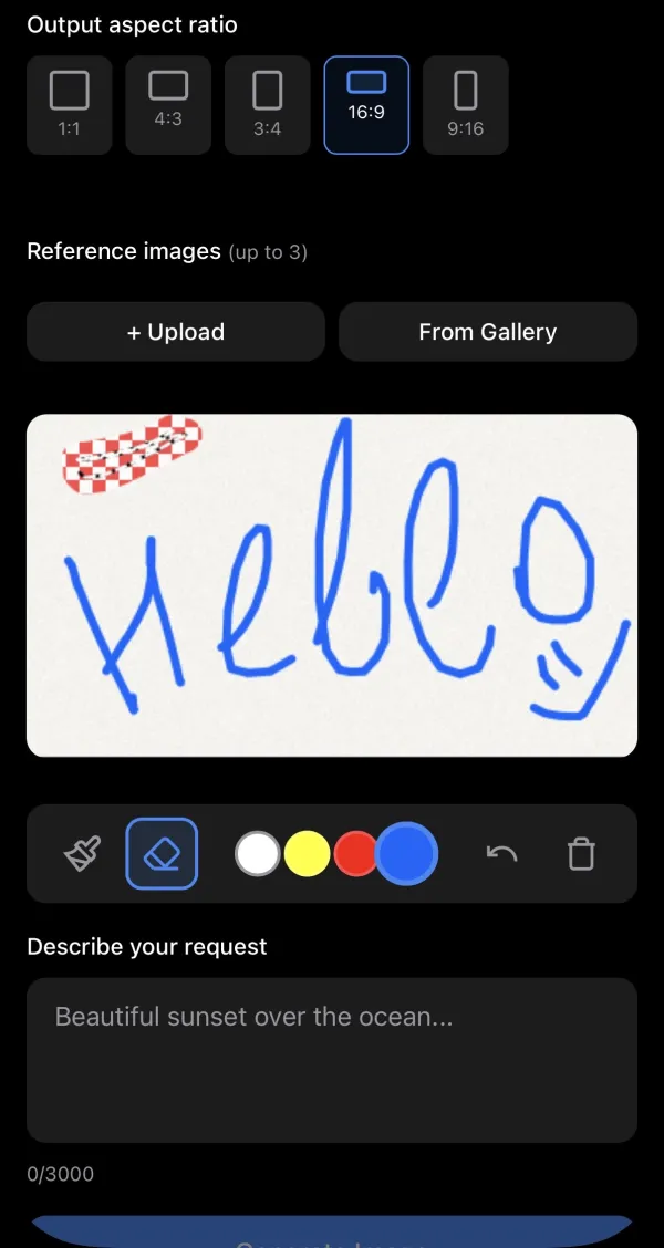 Kartinium app — Image editing with selection tools