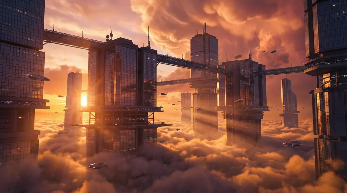 Landscape at golden hour