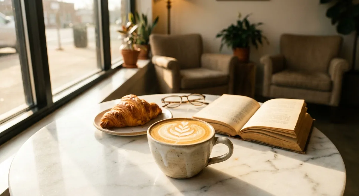 AI-generated coffee lifestyle for Instagram