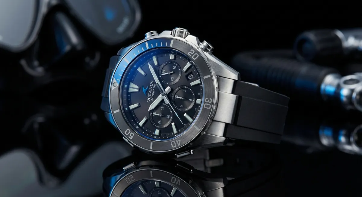 AI-generated luxury watch advertisement